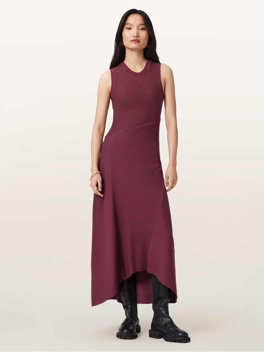 AllSaints - Women's Gia Slim Fit Maxi Dress